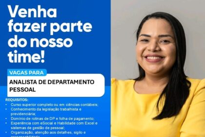 Vaga para Analista de DP