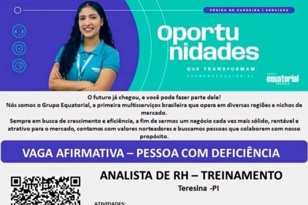 Vaga para Analista de RH (PCD)