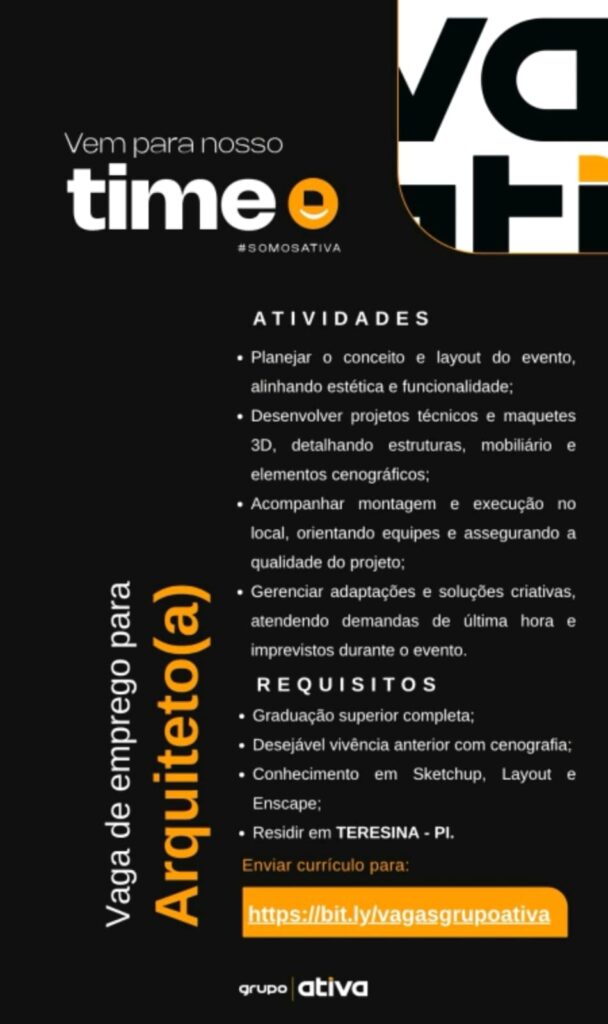 Vaga para Arquiteto(a)