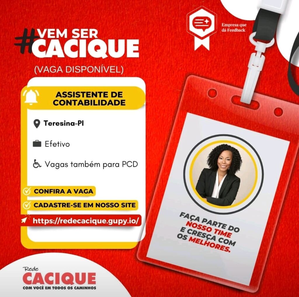 Vaga para Assistente de Contabilidade
