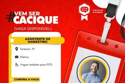 Vaga para Assistente de Marketing