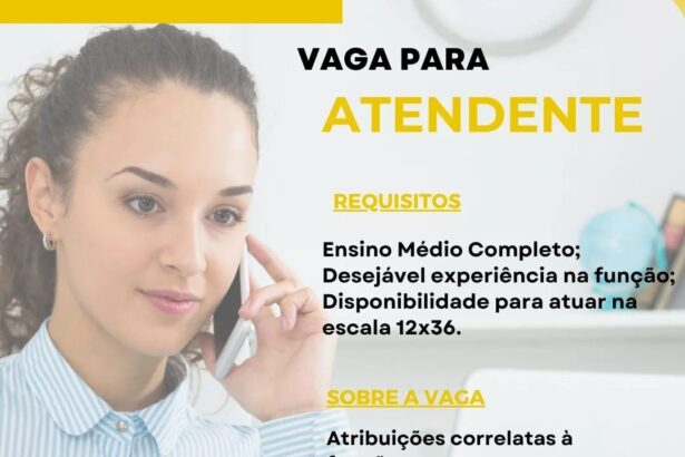 Vaga para Atendente