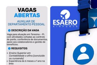 Vaga para Auxiliar de DP
