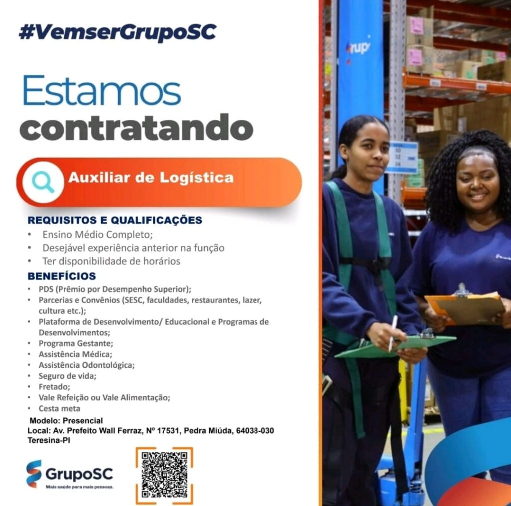 Vaga para Auxiliar de Logística