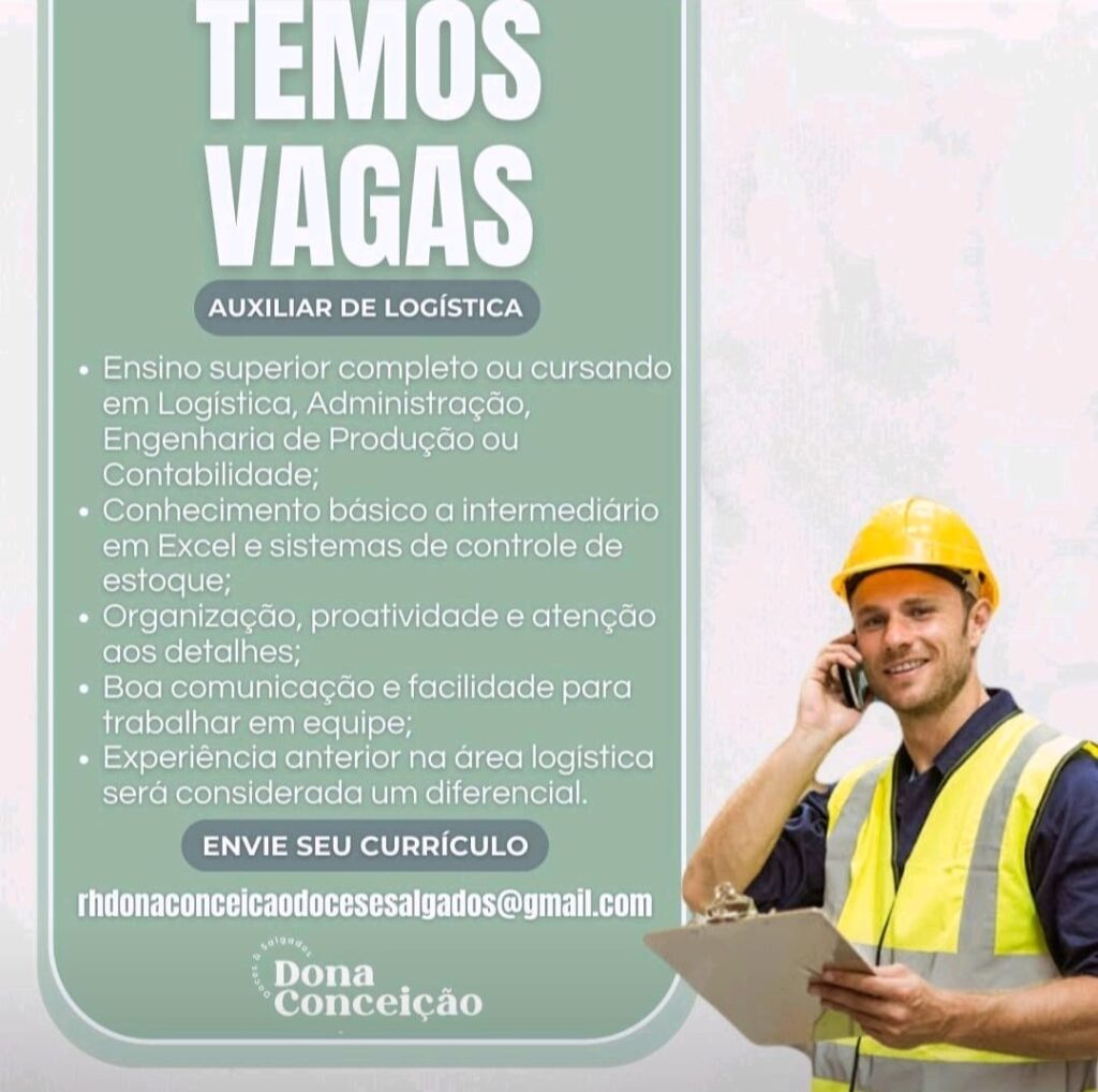 Vaga para Auxiliar de Logística