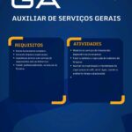 Vaga para Auxiliar de Serviços Gerais