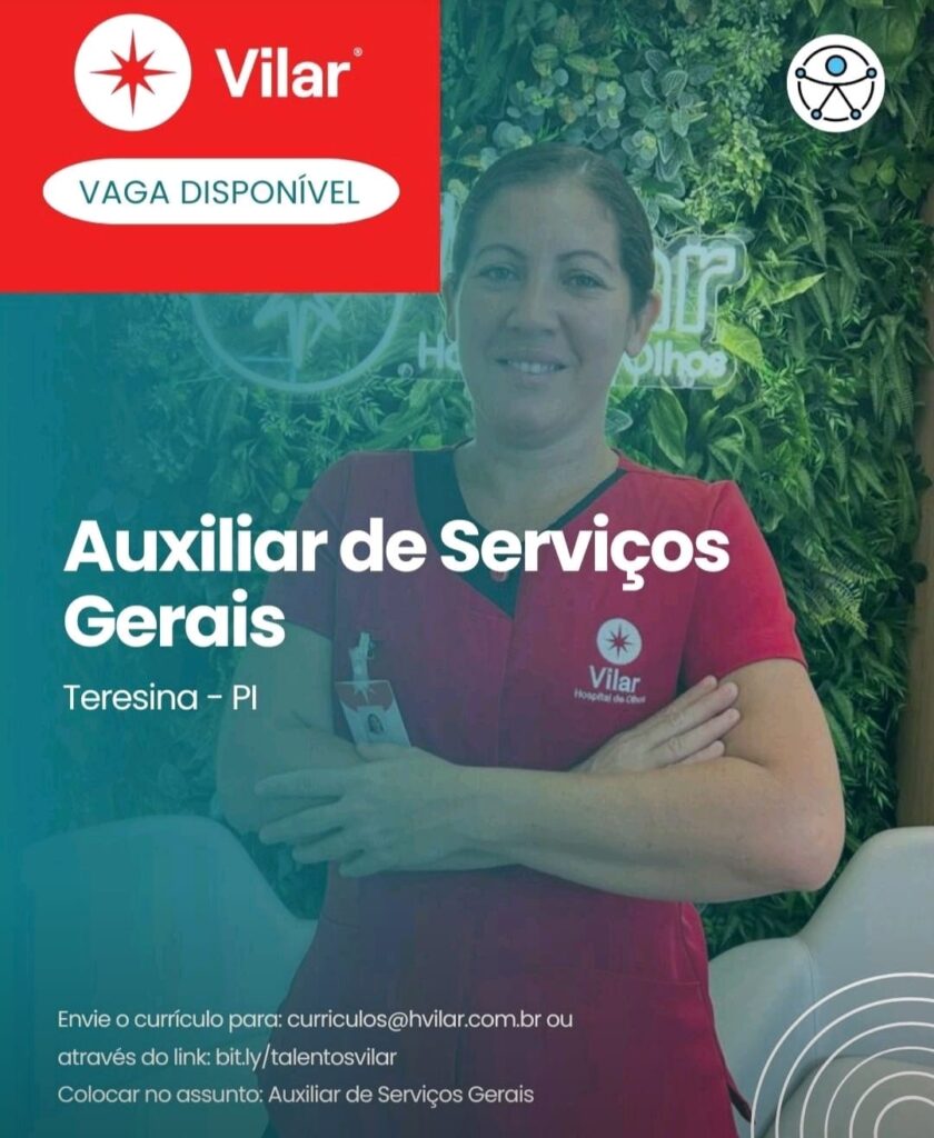 Vaga para Auxiliar de Serviços Gerais