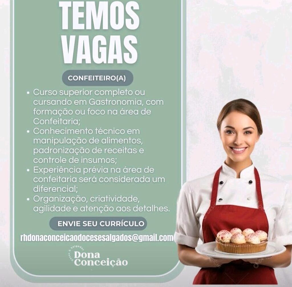 Vaga para Confeiteiro(a)