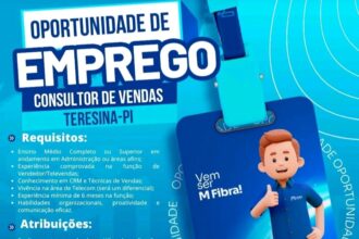 Vaga para Consultor de Vendas