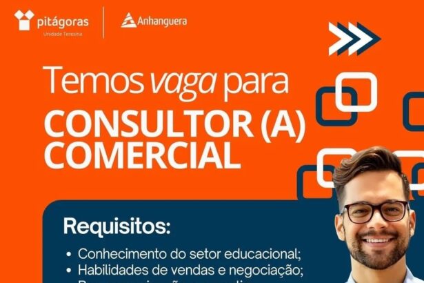 Vaga para Consultor(a) Comercial