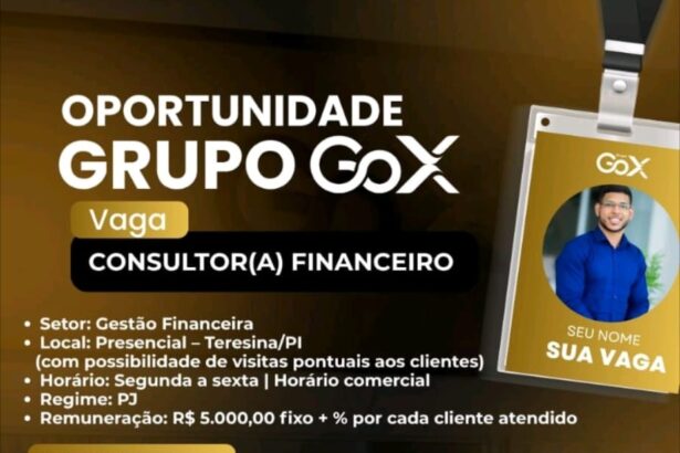 Vaga para Consultor(a) Financeiro