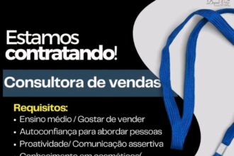 Vaga para Consultora de Vendas