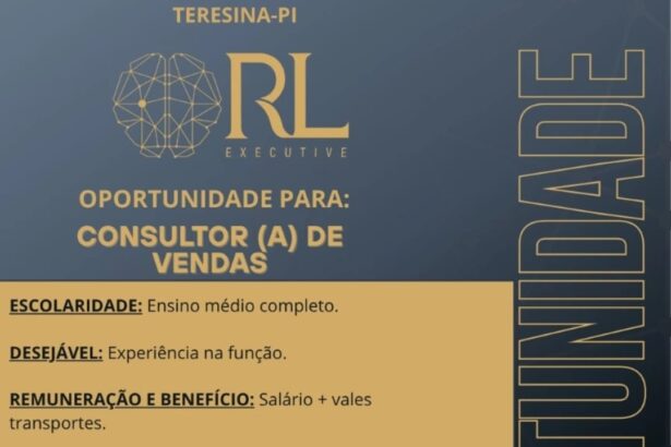 Vaga para Consultor(a) de Vendas