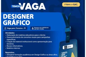 Vaga para Designer Gráfico