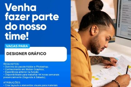 Vaga para Designer Gráfico