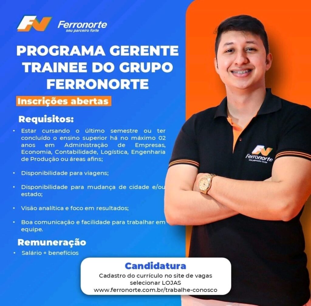 Vaga para Gerente Trainee
