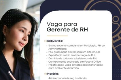Vaga para Gerente de RH