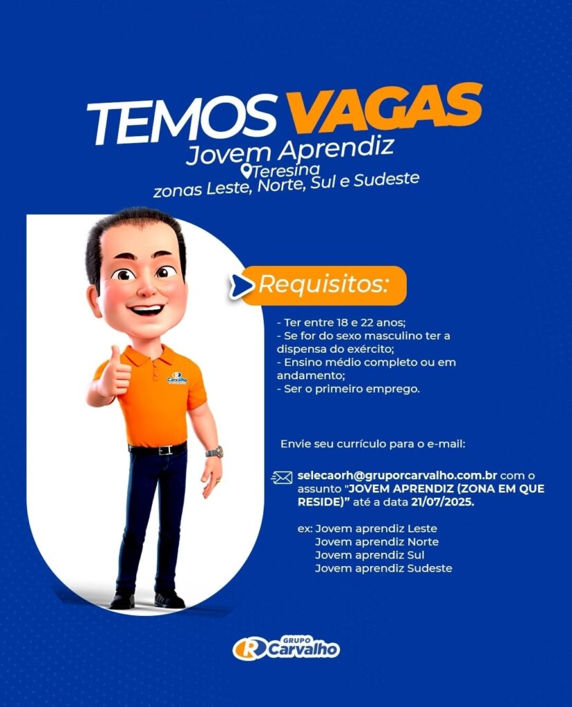 Vaga para Jovem Aprendiz