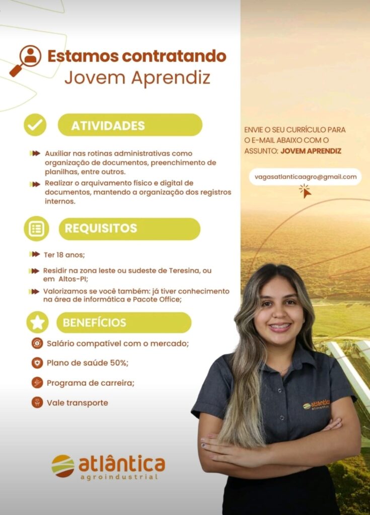 Vaga para Jovem Aprendiz
