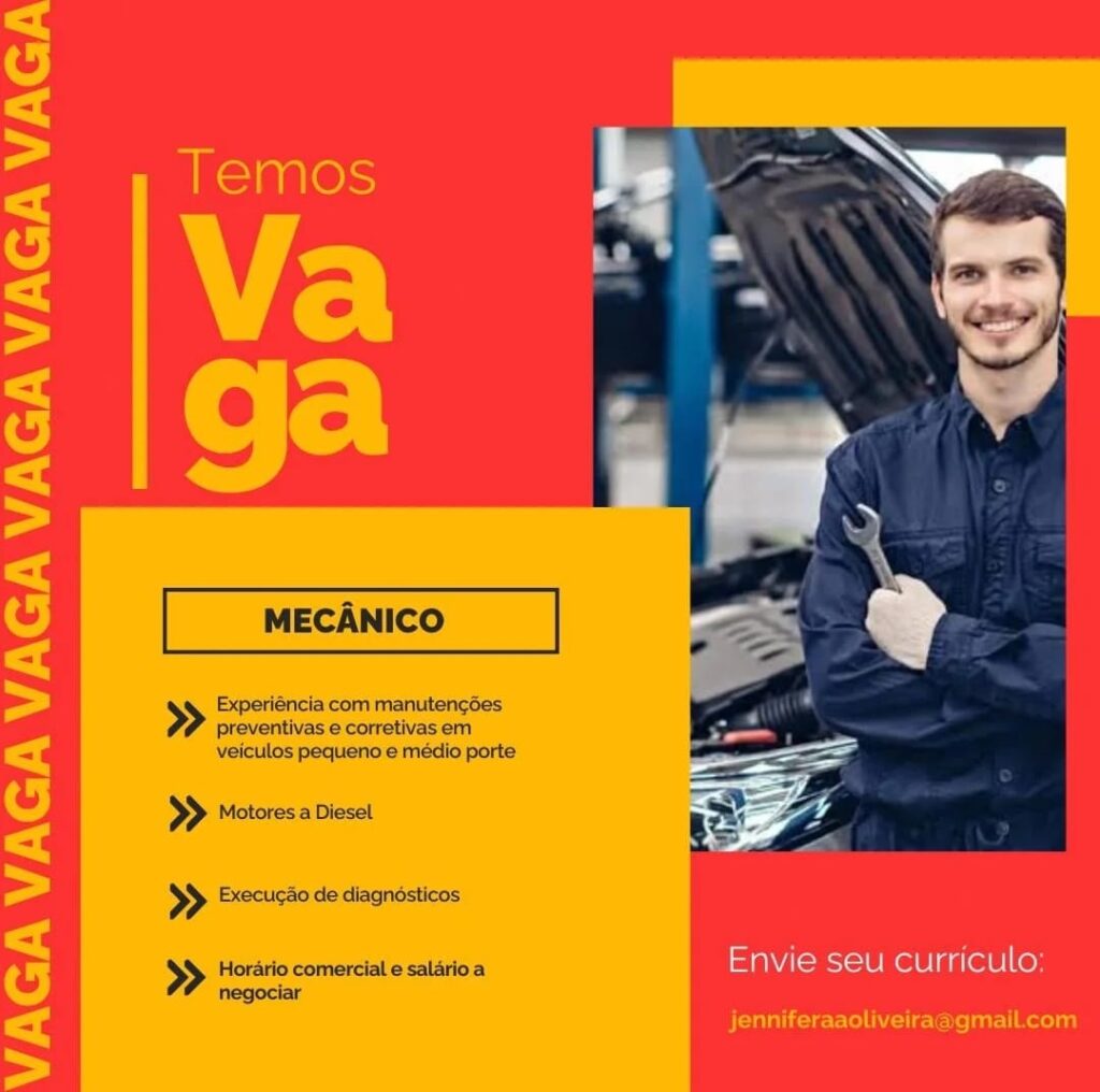 Vaga para Mecânico