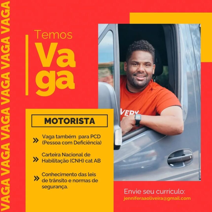 Vaga para Motorista