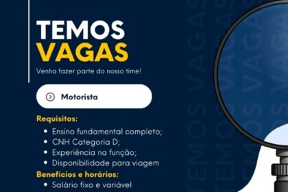 Vaga para Motorista