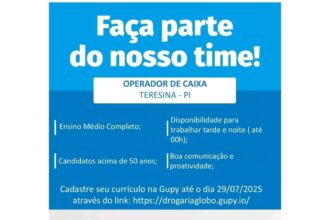 Vaga para Operador de Caixa