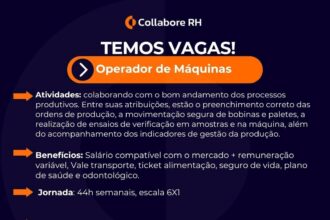 Vaga para Operador de Máquinas