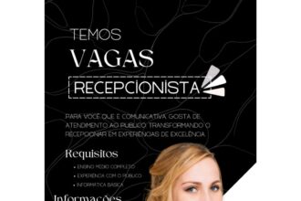 Vaga para Recepcionista
