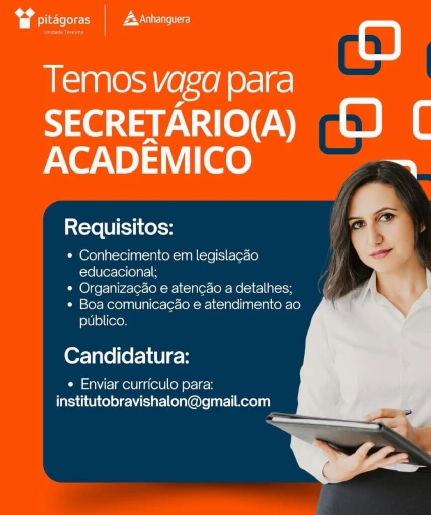 Vaga para Secretário(a) Acadêmico