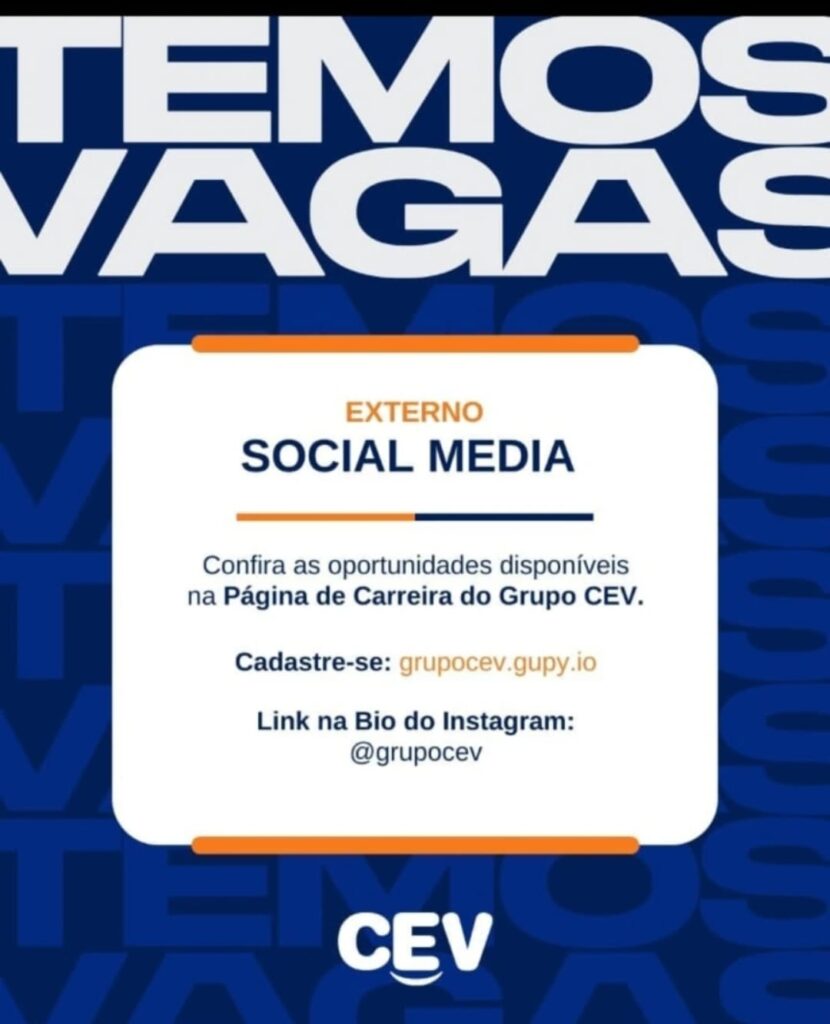 Vaga para Social Media