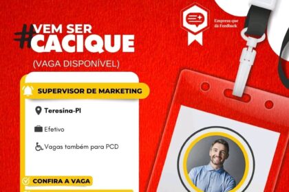 Vaga para Supervisor de Marketing