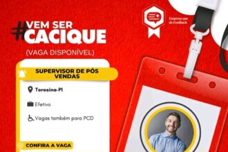 Vaga para Supervisor de Pós-Vendas