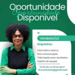 Vaga para Vendedor(a)