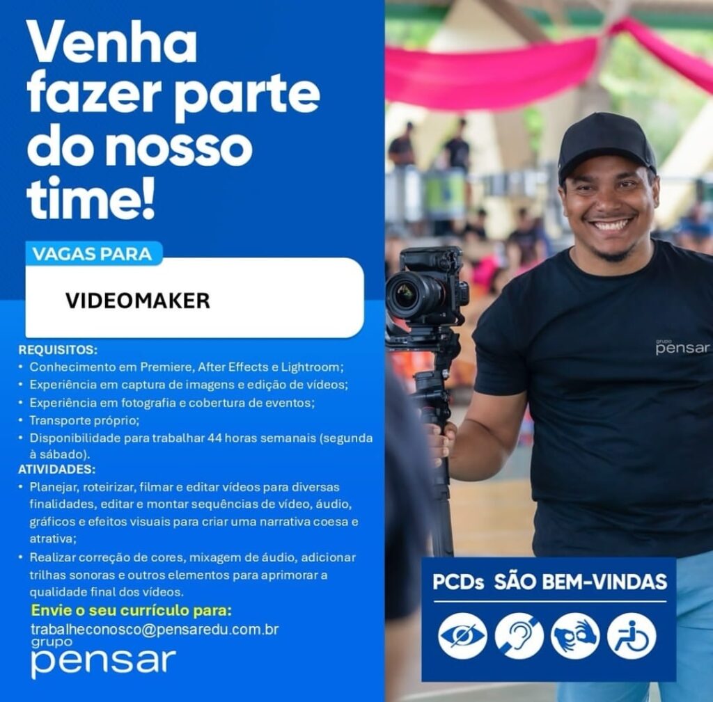 Vaga para Videomaker