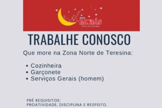 Vagas para Cozinheira, Garçonete e Serviços Gerais