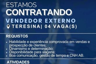Vagas para Vendedor Externo