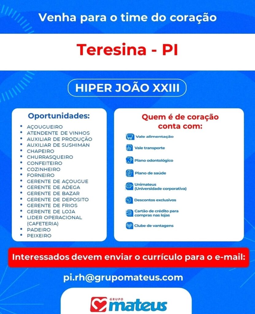 Diversas vagas