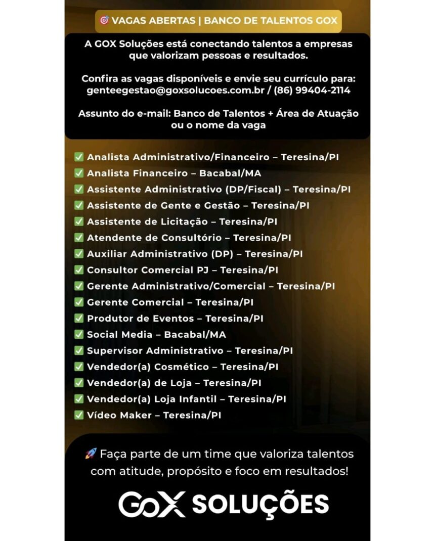 Diversas vagas