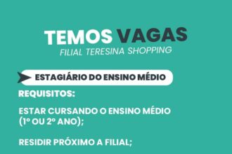 Vaga de Estágio para Ensino Médio