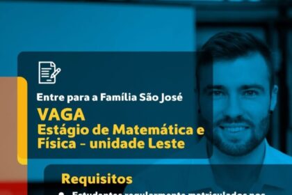 Vaga de Estágio para Matemática e Física