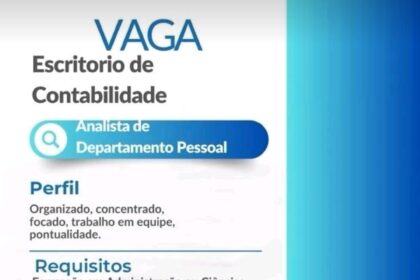 Vaga para Analista de DP