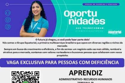 Vaga para Aprendiz (PCD)