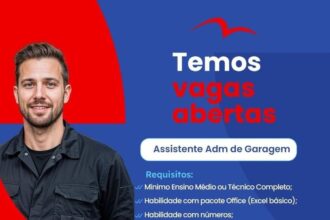 Vaga para Assistente Adm de Garagem
