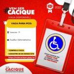 Vaga para Auxiliar Administrativo (PCD)