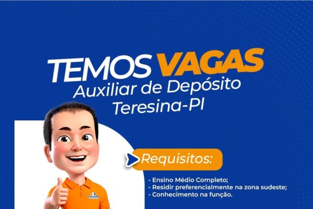 Vaga para Auxiliar de Depósito
