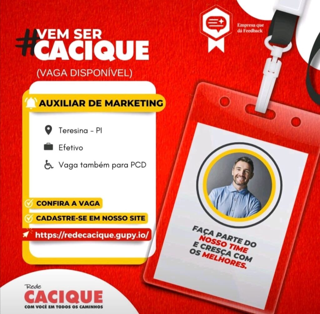 Vaga para Auxiliar de Marketing