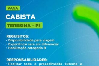 Vaga para Cabista