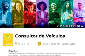 Vaga para Consultor de Veículos