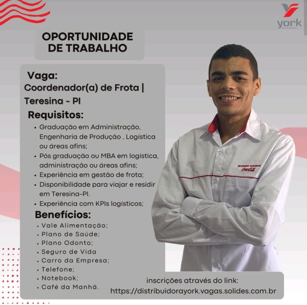 Vaga para Coordenador(a) de Frota
